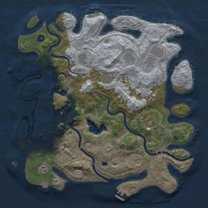 Thumbnail Rust Map: Procedural Map, Size: 4250, Seed: 20082026, 17 Monuments