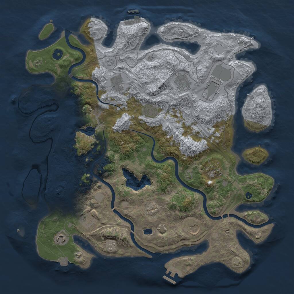 Rust Map: Procedural Map, Size: 4250, Seed: 20082026, 15 Monuments