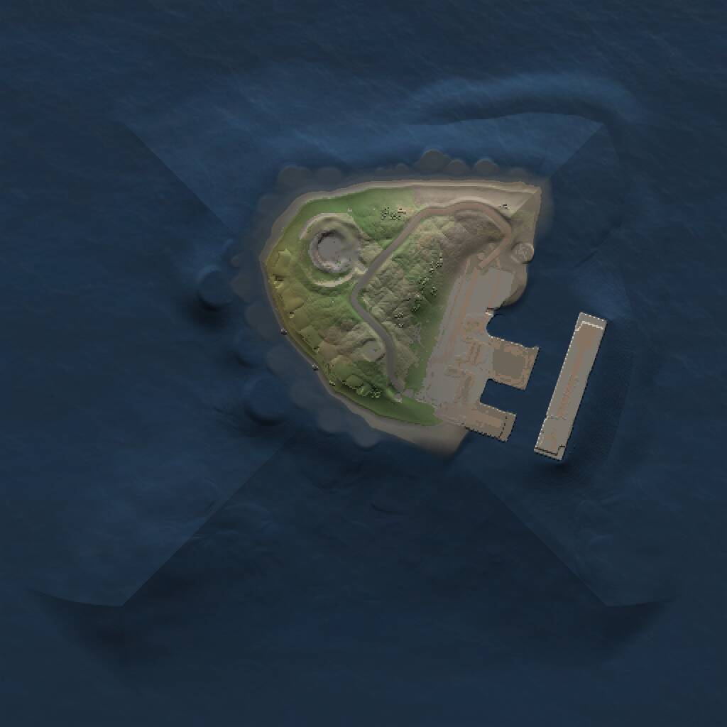 Rust Map: Procedural Map, Size: 1000, Seed: 1353213, 2 Monuments