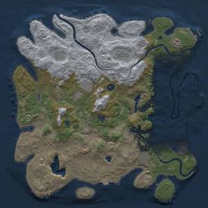 Thumbnail Rust Map: Procedural Map, Size: 4250, Seed: 26383063, 18 Monuments