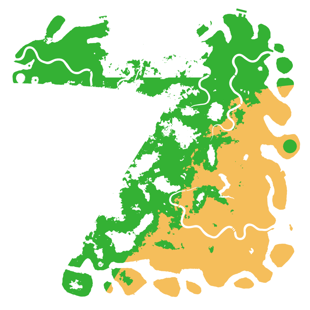 Biome Rust Map: Procedural Map, Size: 6000, Seed: 477294064