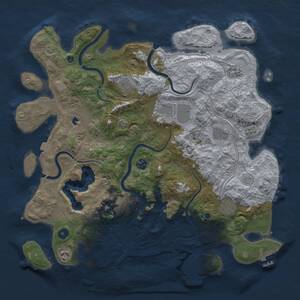 Thumbnail Rust Map: Procedural Map, Size: 4250, Seed: 1713804517, 15 Monuments