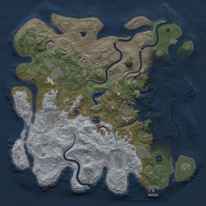 Thumbnail Rust Map: Procedural Map, Size: 4250, Seed: 218533478, 15 Monuments