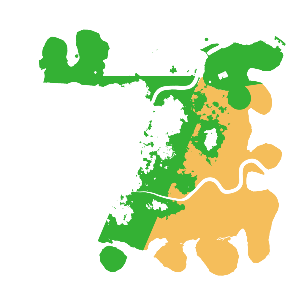 Biome Rust Map: Procedural Map, Size: 3500, Seed: 24578