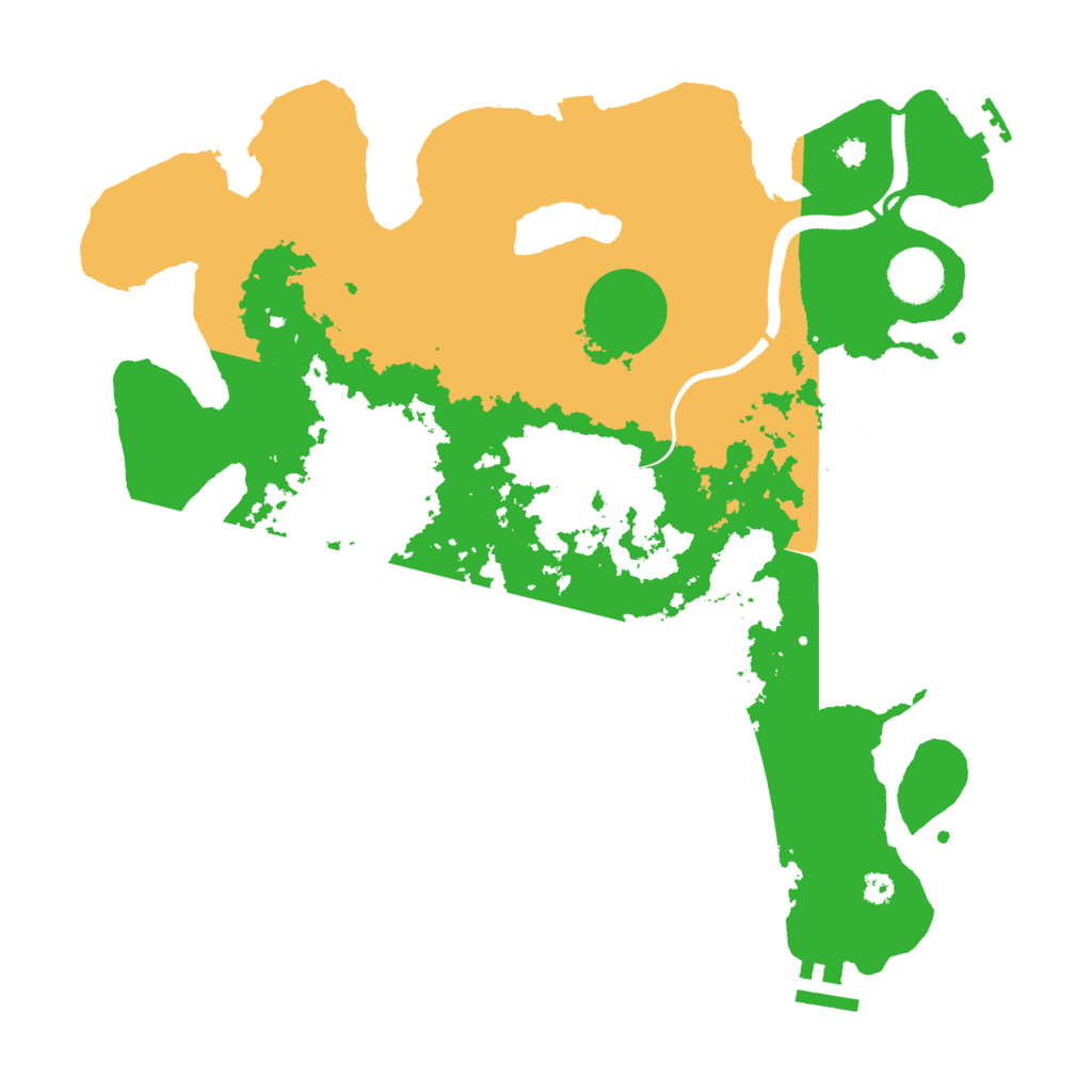 Biome Rust Map: Procedural Map, Size: 3500, Seed: 54000