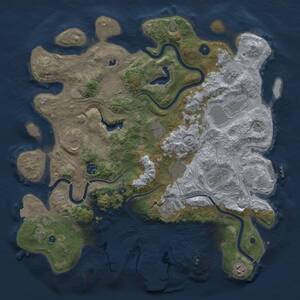 Thumbnail Rust Map: Procedural Map, Size: 4250, Seed: 318060878, 17 Monuments