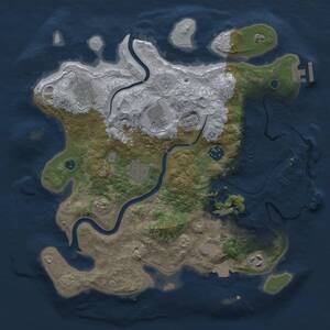 Thumbnail Rust Map: Procedural Map, Size: 3400, Seed: 985210447, 13 Monuments