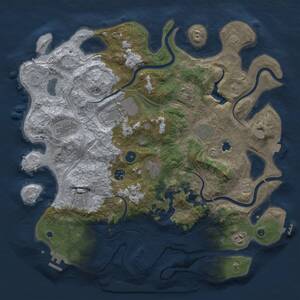 Thumbnail Rust Map: Procedural Map, Size: 4250, Seed: 921734062, 15 Monuments