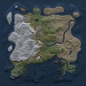 Thumbnail Rust Map: Procedural Map, Size: 3750, Seed: 139265977, 15 Monuments