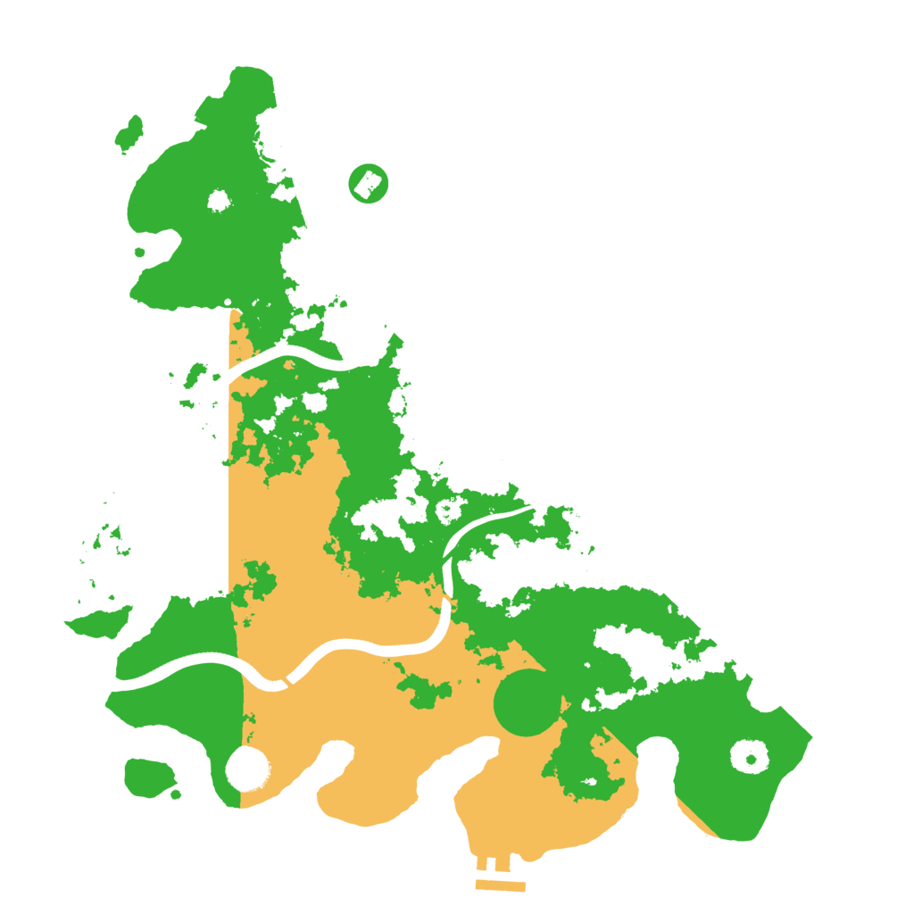 Biome Rust Map: Procedural Map, Size: 3700, Seed: 420487663