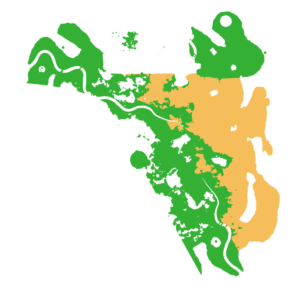 Biome Rust Map: Procedural Map, Size: 4500, Seed: 1999288222