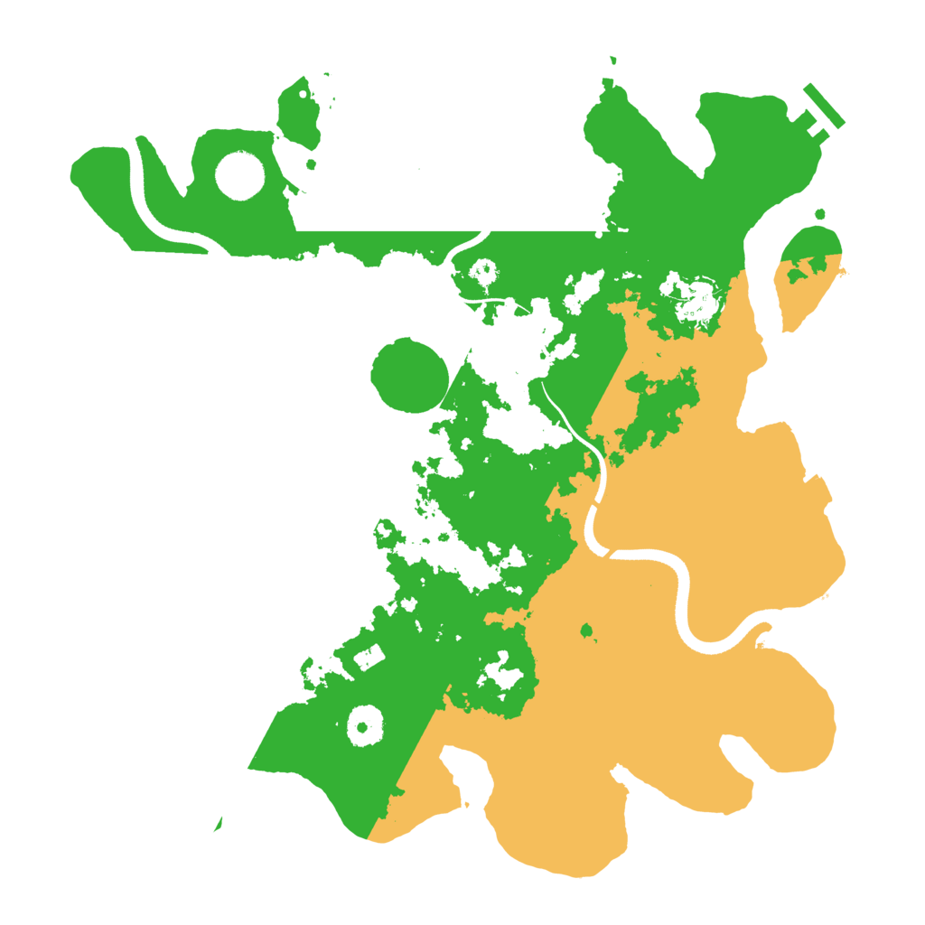 Biome Rust Map: Procedural Map, Size: 3500, Seed: 683754685