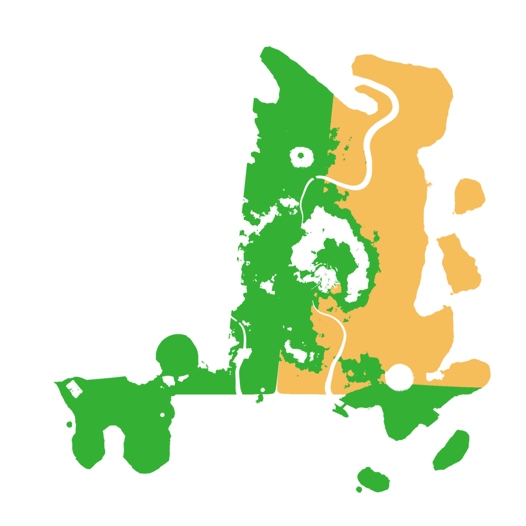 Biome Rust Map: Procedural Map, Size: 3500, Seed: 48209517