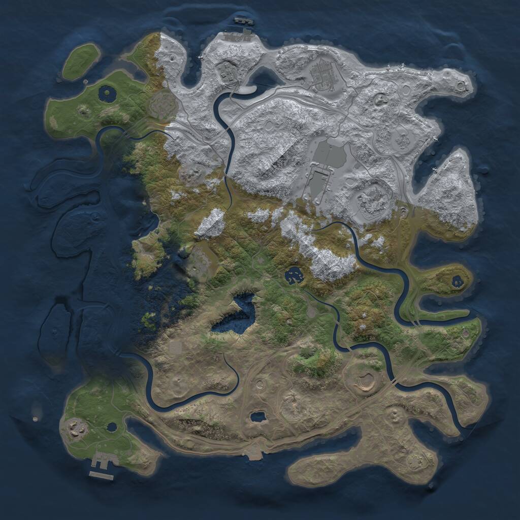 Rust Map: Procedural Map, Size: 4350, Seed: 20082026, 15 Monuments