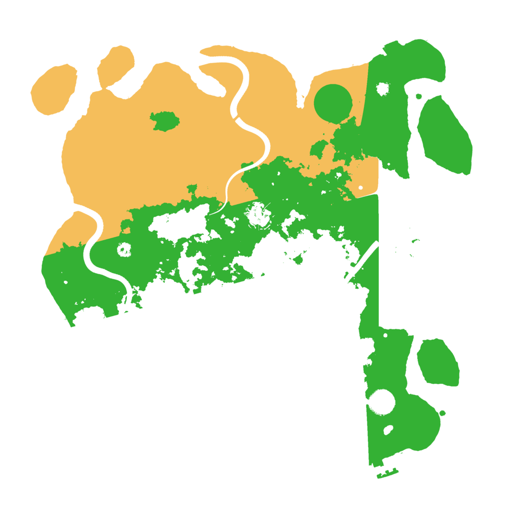 Biome Rust Map: Procedural Map, Size: 3500, Seed: 273428