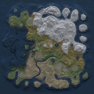 Thumbnail Rust Map: Procedural Map, Size: 3750, Seed: 1982489454, 15 Monuments