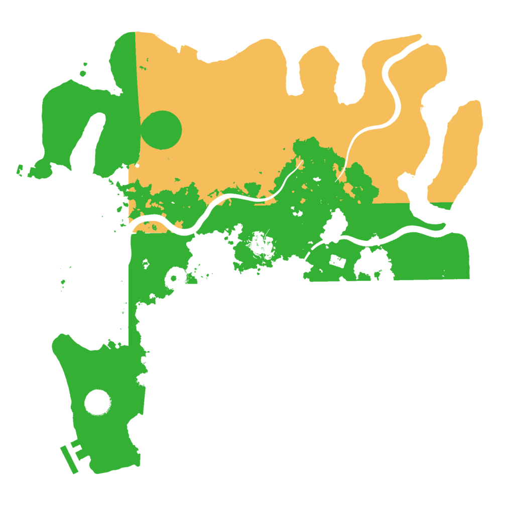 Biome Rust Map: Procedural Map, Size: 3500, Seed: 680691