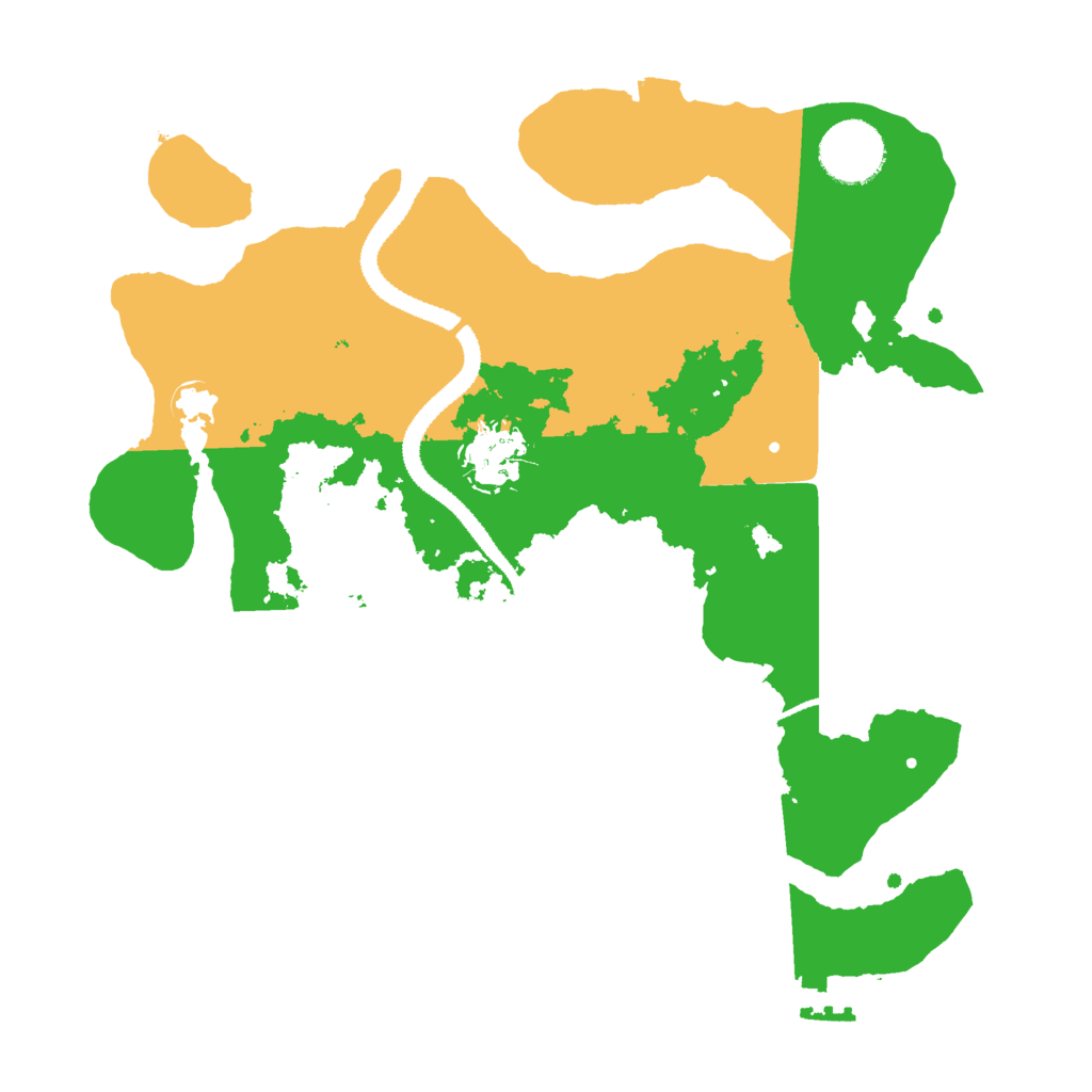 Biome Rust Map: Procedural Map, Size: 3000, Seed: 281196217