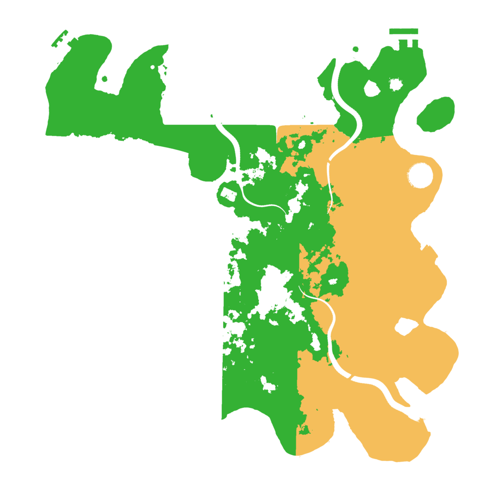 Biome Rust Map: Procedural Map, Size: 3500, Seed: 4726205