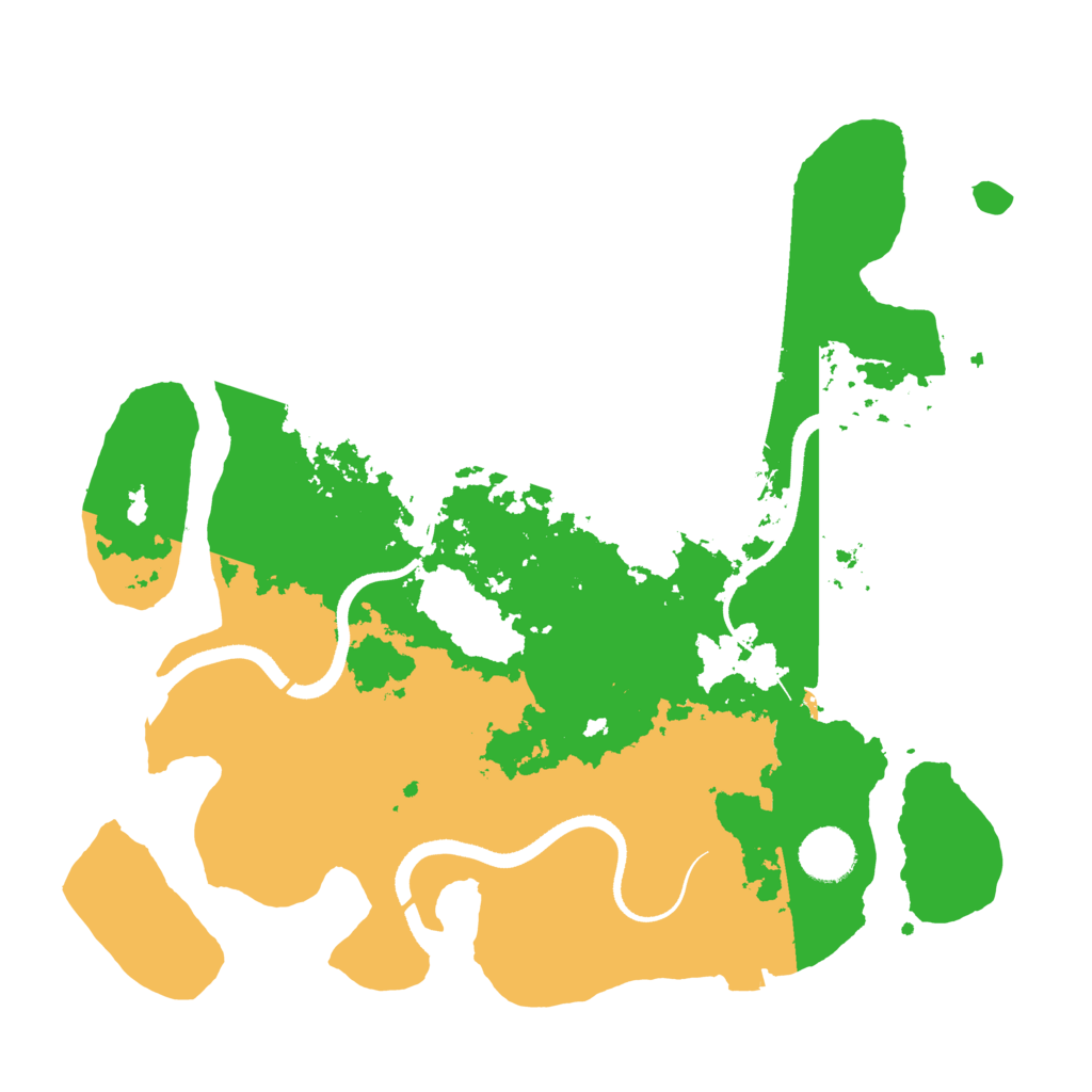 Biome Rust Map: Procedural Map, Size: 3500, Seed: 1238142785