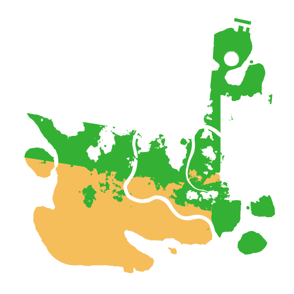 Biome Rust Map: Procedural Map, Size: 3500, Seed: 966742647