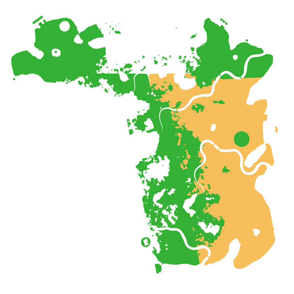 Biome Rust Map: Procedural Map, Size: 5000, Seed: 29668198