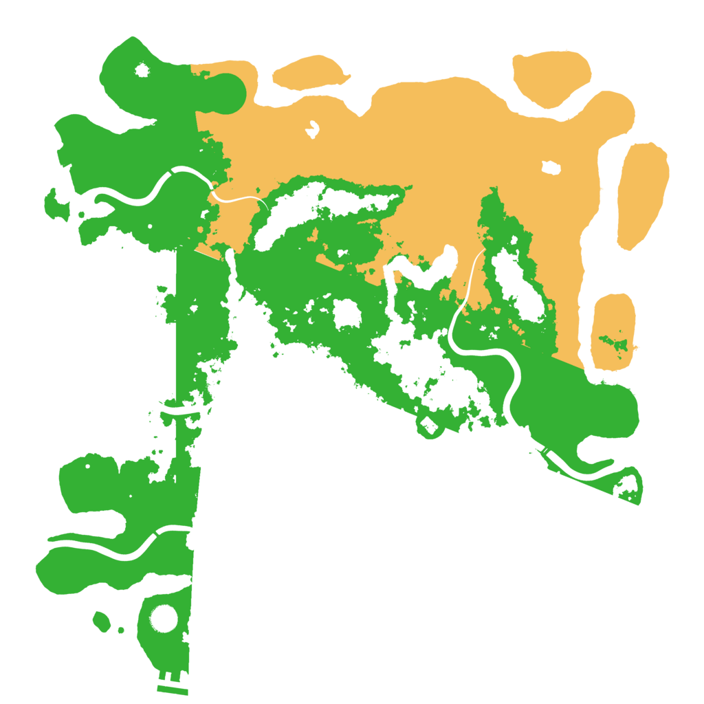 Biome Rust Map: Procedural Map, Size: 4500, Seed: 834217