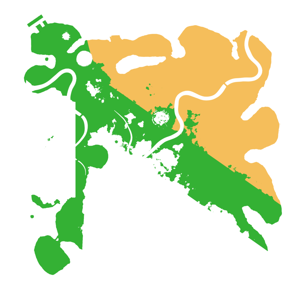 Biome Rust Map: Procedural Map, Size: 3500, Seed: 921206706