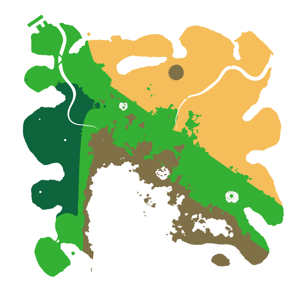 Biome Rust Map: Procedural Map, Size: 3500, Seed: 921206706