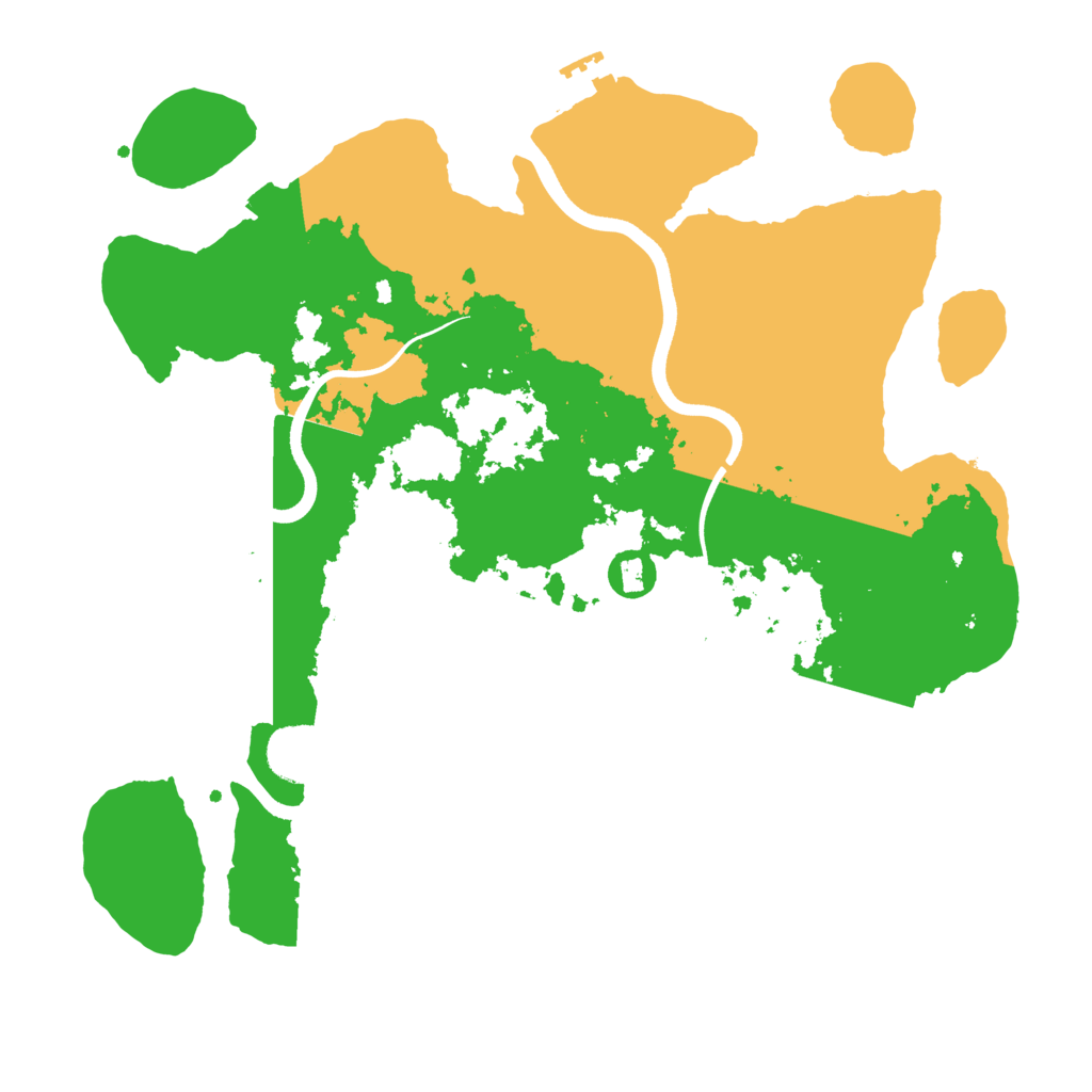 Biome Rust Map: Procedural Map, Size: 3600, Seed: 2051063681