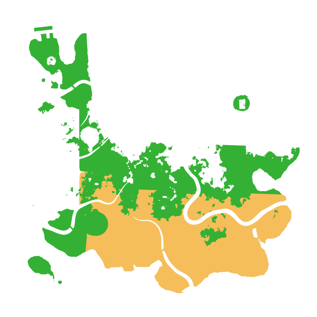 Biome Rust Map: Procedural Map, Size: 3500, Seed: 894276250