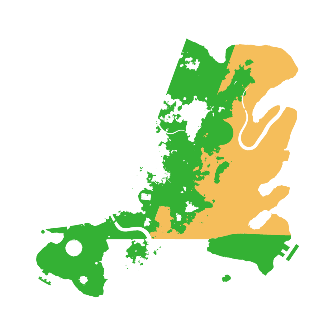 Biome Rust Map: Procedural Map, Size: 3500, Seed: 341332859