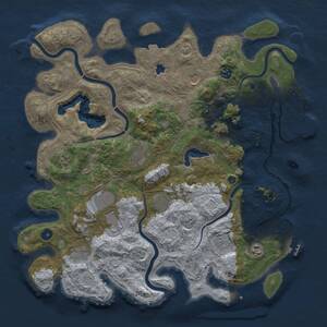 Thumbnail Rust Map: Procedural Map, Size: 4250, Seed: 1196440214, 16 Monuments