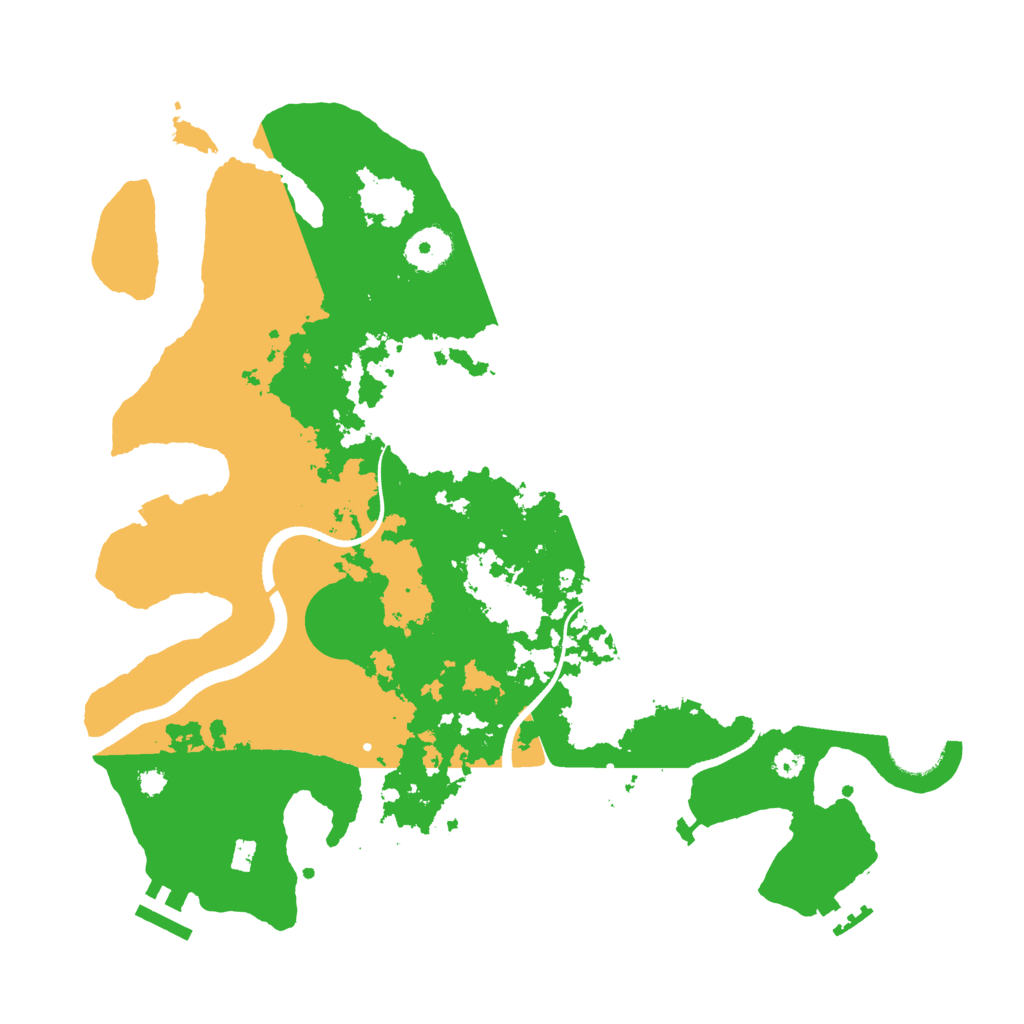 Biome Rust Map: Procedural Map, Size: 3500, Seed: 60437291