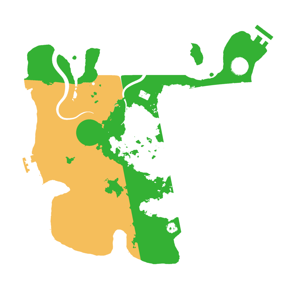 Biome Rust Map: Procedural Map, Size: 3000, Seed: 253245540