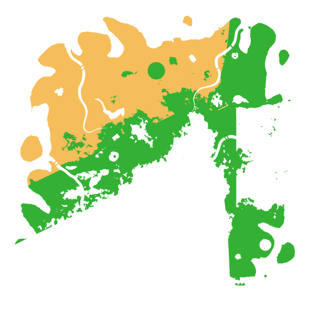 Biome Rust Map: Procedural Map, Size: 4800, Seed: 483209101