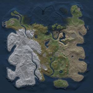 Thumbnail Rust Map: Procedural Map, Size: 4250, Seed: 597000635, 15 Monuments