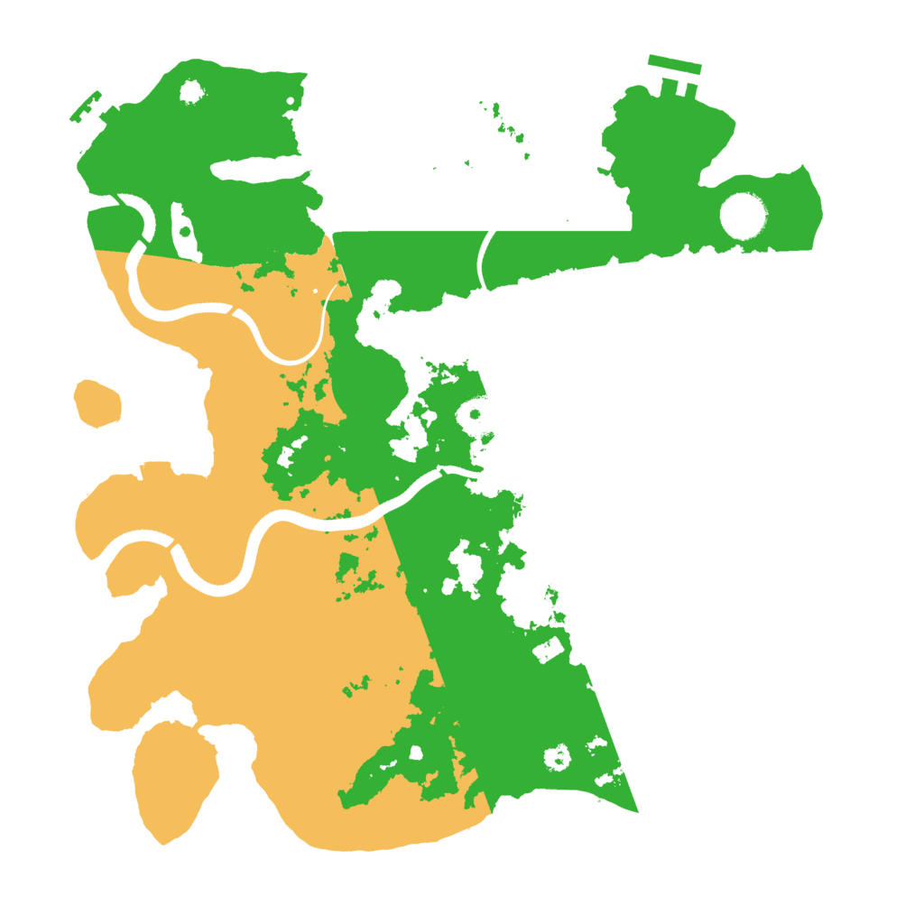 Biome Rust Map: Procedural Map, Size: 3500, Seed: 1355636309