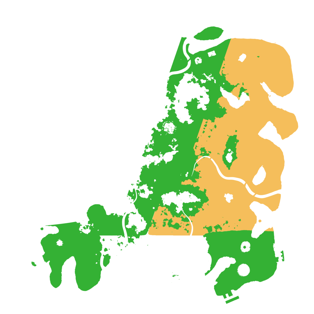 Biome Rust Map: Procedural Map, Size: 4500, Seed: 1411863612