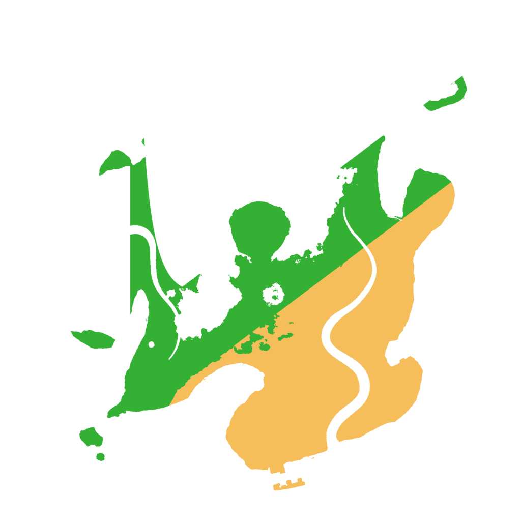 Biome Rust Map: Procedural Map, Size: 2500, Seed: 748291635