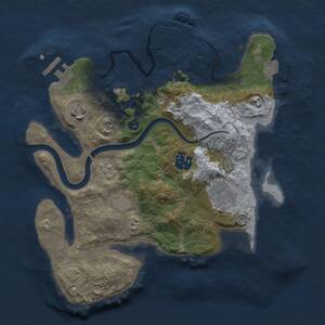 Thumbnail Rust Map: Procedural Map, Size: 2800, Seed: 1356688123, 9 Monuments