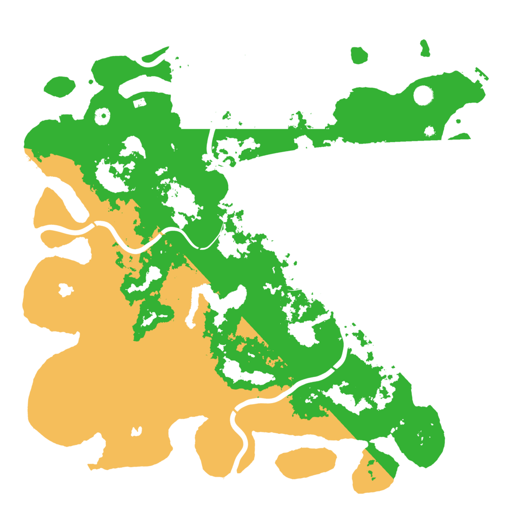 Biome Rust Map: Procedural Map, Size: 4600, Seed: 1358121878