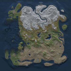 Thumbnail Rust Map: Procedural Map, Size: 4750, Seed: 1698682523, 17 Monuments