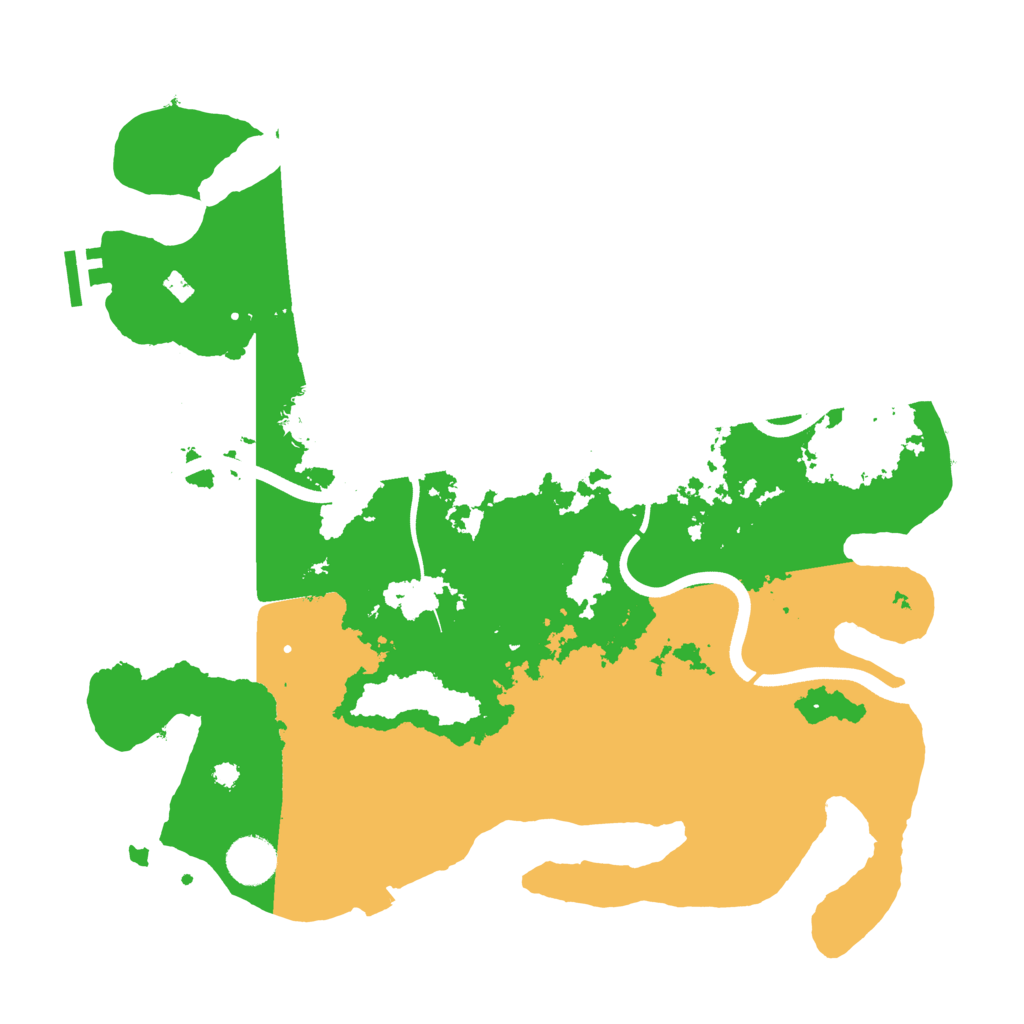Biome Rust Map: Procedural Map, Size: 3700, Seed: 578175579