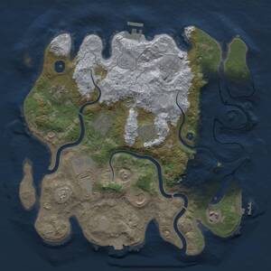 Thumbnail Rust Map: Procedural Map, Size: 3500, Seed: 817069284, 16 Monuments