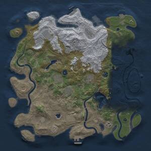 Thumbnail Rust Map: Procedural Map, Size: 4250, Seed: 1889357716, 16 Monuments