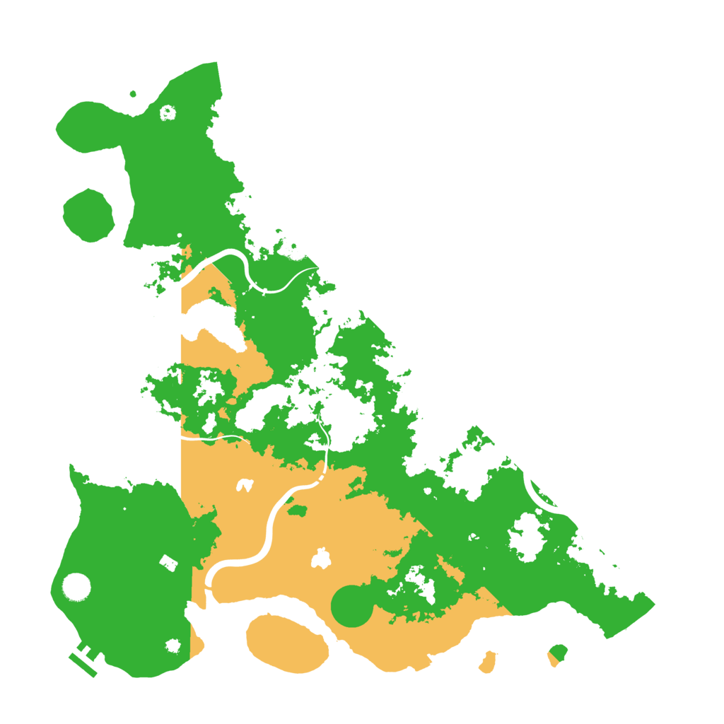 Biome Rust Map: Procedural Map, Size: 4500, Seed: 86408125