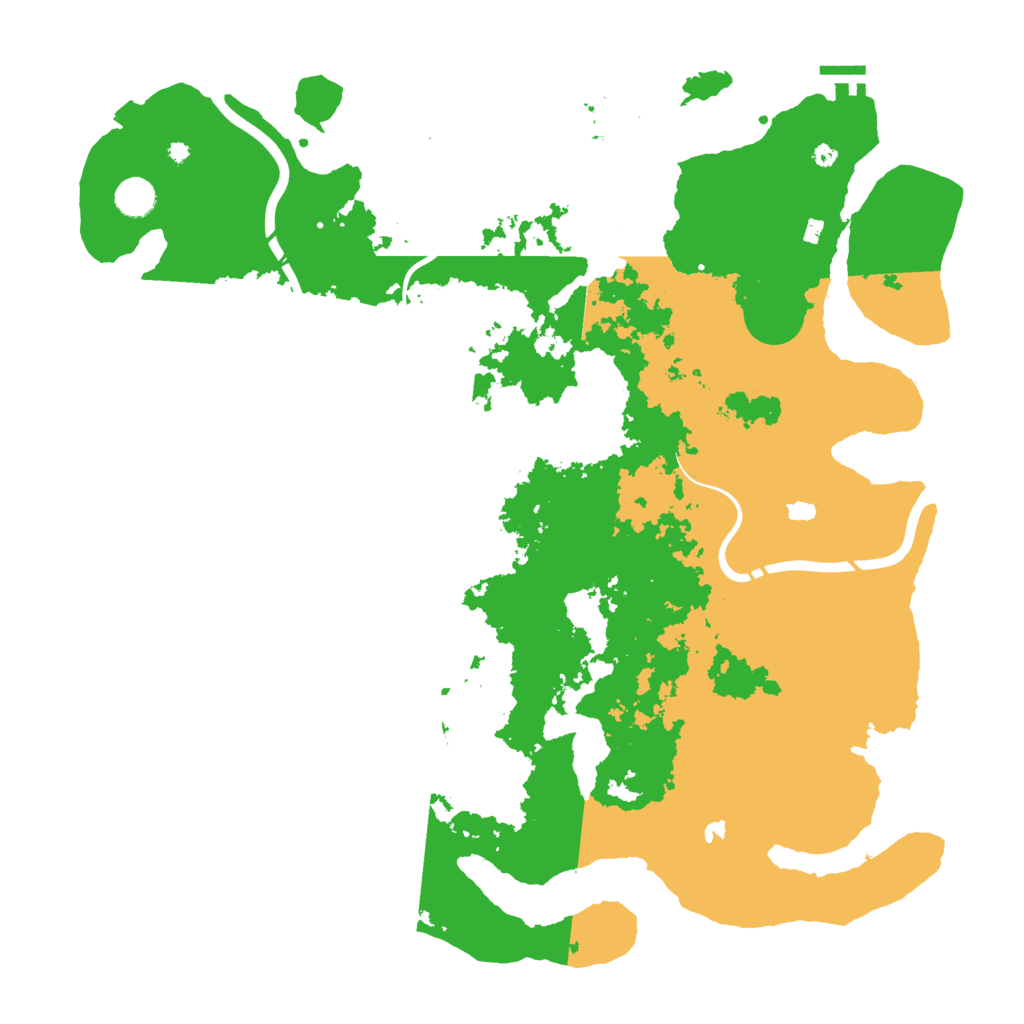 Biome Rust Map: Procedural Map, Size: 4500, Seed: 909956612