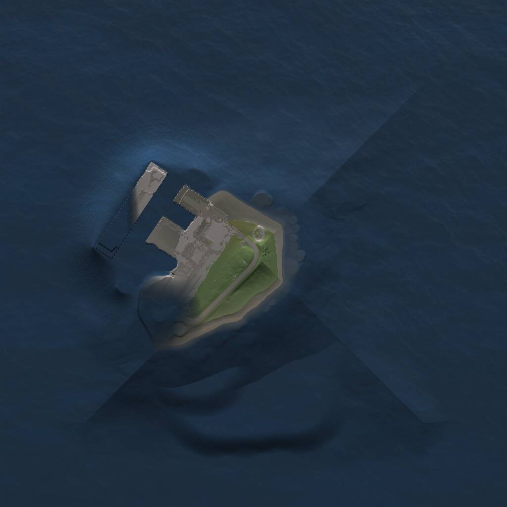 Rust Map: Procedural Map, Size: 1000, Seed: 1078152127, 2 Monuments