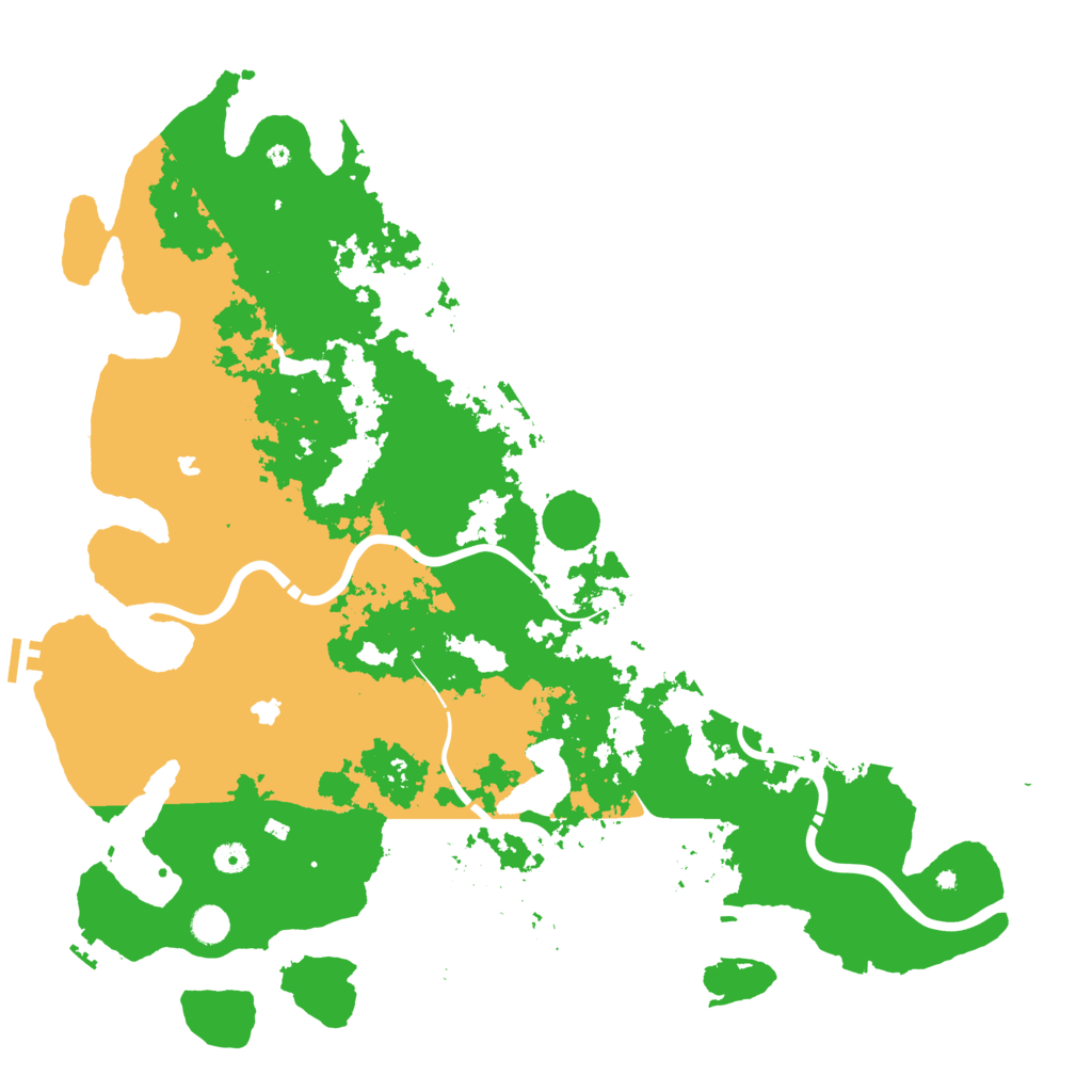 Biome Rust Map: Procedural Map, Size: 5000, Seed: 2057120078